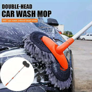 Microfiber Mop Wash Kit Telescopic Car Cleaning Brush With 4 Replacent Header