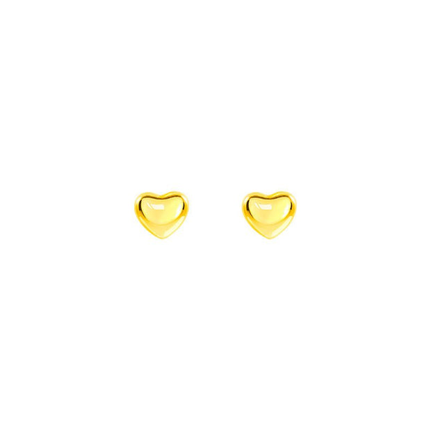 Ear-caring Peach Heart Three-dimensional Ear Rings