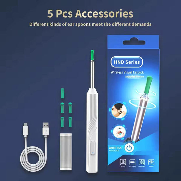 Smart Visual Ear Cleaner with HD Camera & LED Lights | Safe & Precise Ear Wax Removal