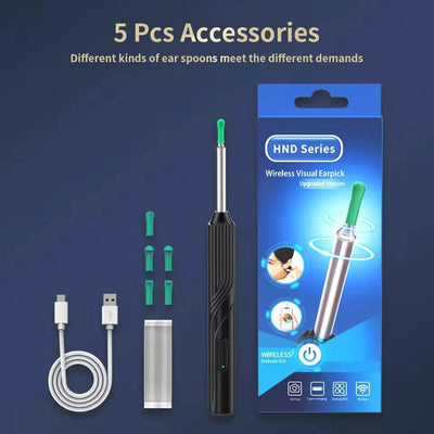 Smart Visual Ear Cleaner with HD Camera & LED Lights | Safe & Precise Ear Wax Removal