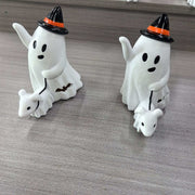 Halloween Little Ghost Dog Walking Ornaments